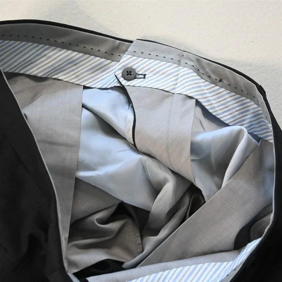 NEW Hart Schaffner Marx 40R 34x29 Gray Stretch Wool Chicago Mens Suit